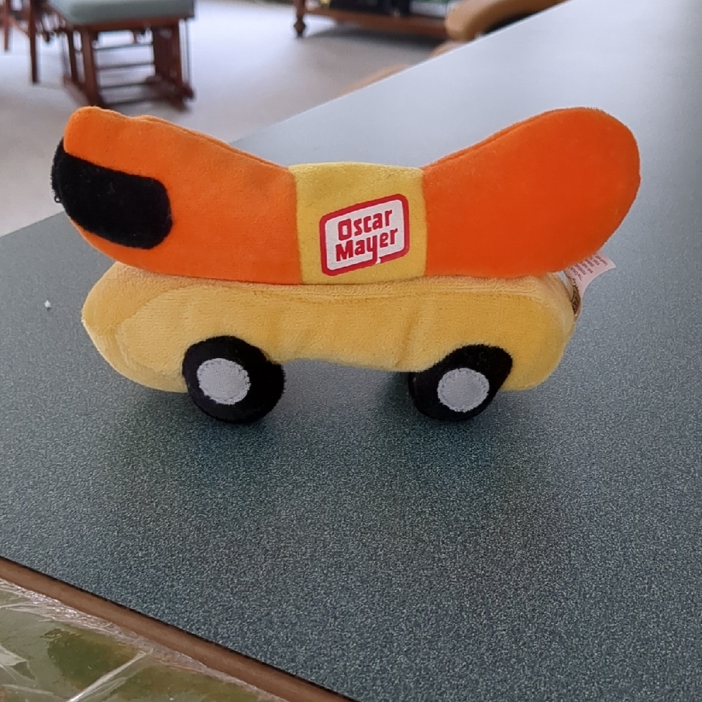 vintage oscar mayer wiener mobile beanie toy.